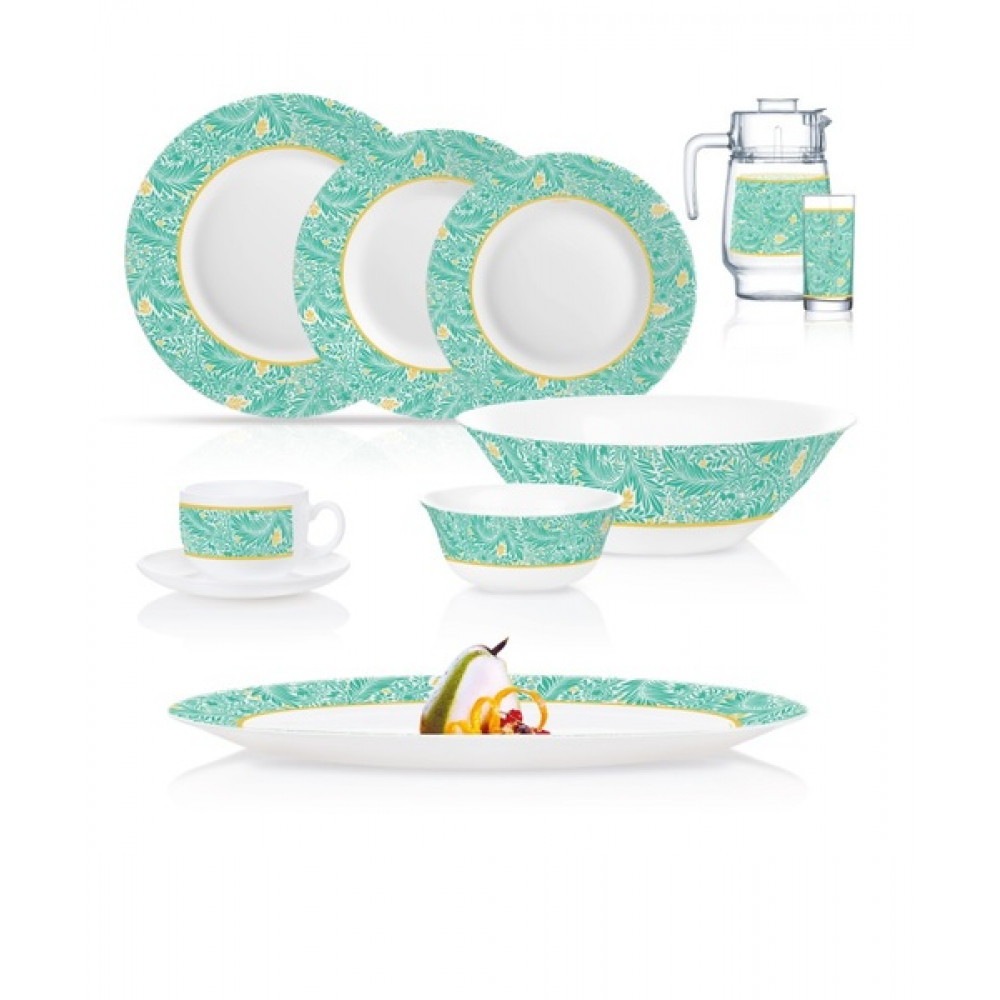 Сервіз Luminarc ESSENCE HILMA TURQUOISE 45 предметів