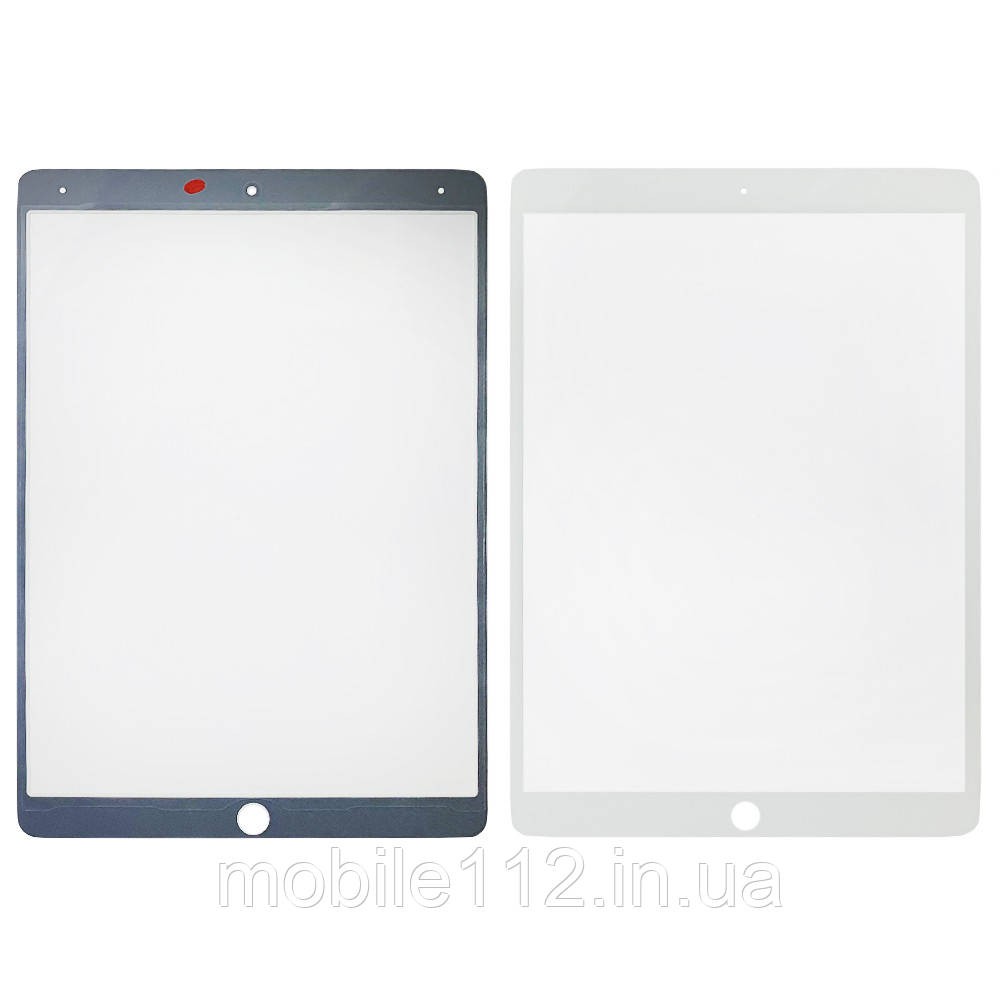 Скло дисплея Apple iPad Air 3 2019, iPad Pro 10.5 2017 біле OCA Pro з плівкою