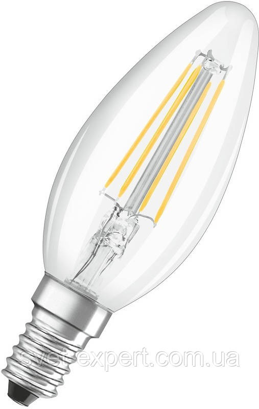 Лампа OSRAM PRFCLB37 3,8 W/827 230V FIL свічка филаментная