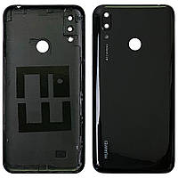 Задня кришка Huawei Y7 2019 DUB-LX1, Y7 Prime 2019 DUB-LX3 чорна оригінал Китай зі склом камери