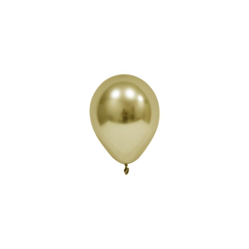 Латексна кулька Balonevi золота (H22) хром 5" (12,5см) 1шт.