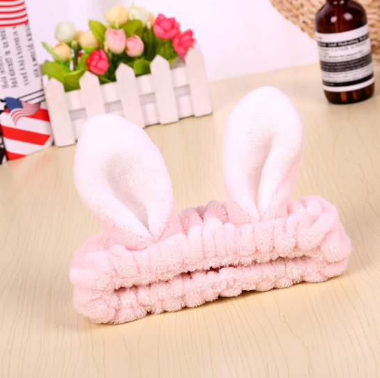 

Повязка на голову для умывания " Зайчик" бежевая, Бежевый