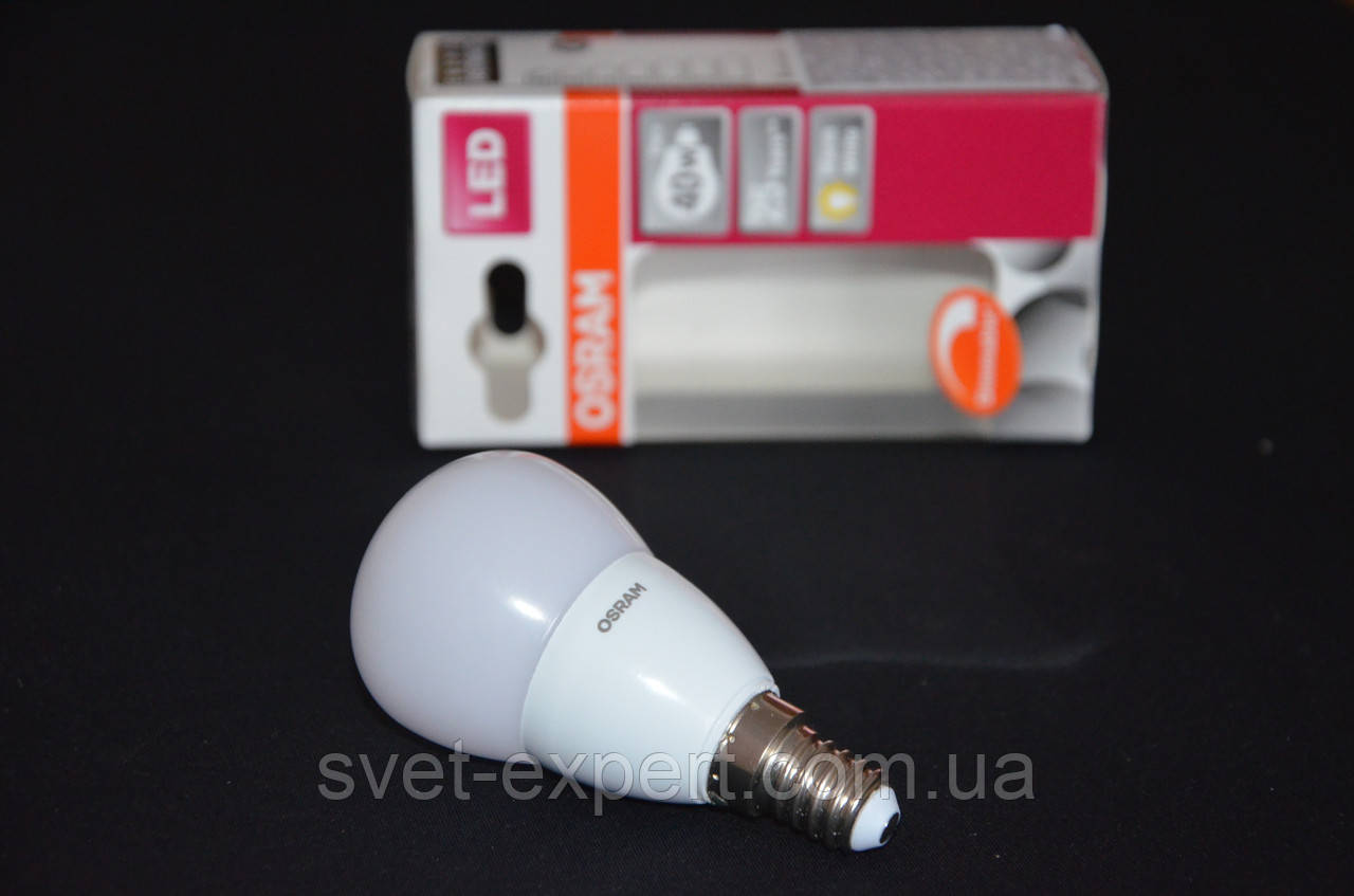 Лампа OSRAM SUPERSTAR CLP40AD 6W /827 220-240V Е14 , диммируемая, теплий білий, матовий колба