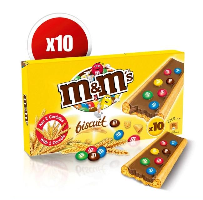 Печиво M&M's Biscuit Pocket (x10) 198г (термін придатності до 04.2024), фото 1