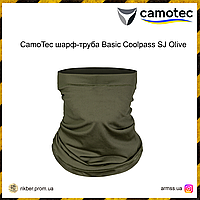 CamoTec шарф-труба Coolpass SJ Olive, балаклава олива, бафф тактический эластичный летний, защита от ветра