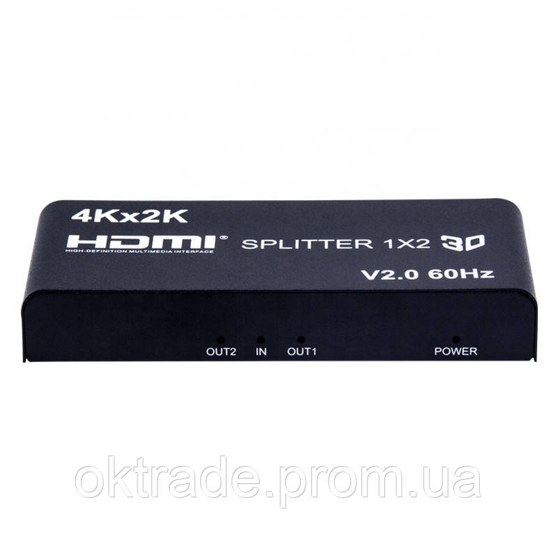 Сплиттер Lucom HDMI 1x2 Splitter Act v2.0 4K60Hz Черный (62.09.8249) OD, код: 7600950 - фото 3 - id-p1955462536