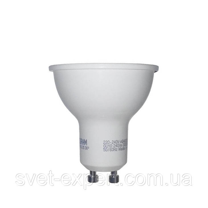 Лампа OSRAM STАR PAR16 35 120° 3W/840 GU10 світлодіодна