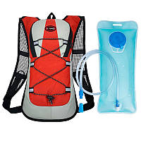 Рюкзак гидратор для воды - питьевая система на 2 литра Hotspeed 2L, красный