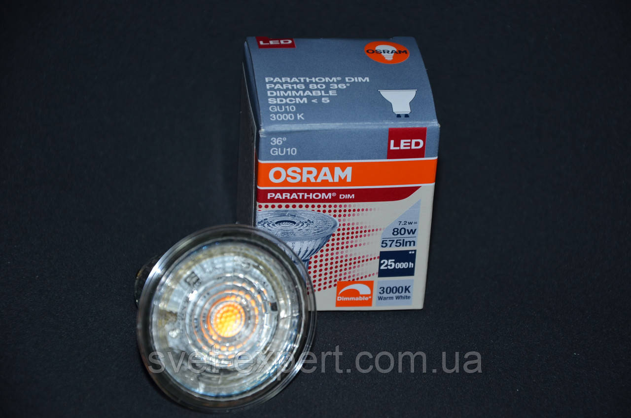 Лампа OSRAM LED PAR16 100 36 9,1W/840 230V GU10