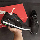 Теплі зимові черевики кросівки чоловічі з натуральної шкіри Puma BMW MotorSport черевики з підкладкою з натурального хутра, фото 7