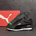 Теплі зимові черевики кросівки чоловічі з натуральної шкіри Puma BMW MotorSport черевики з підкладкою з натурального хутра, фото 10