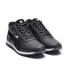 Теплі зимові черевики кросівки чоловічі з натуральної шкіри Puma BMW MotorSport черевики з підкладкою з натурального хутра, фото 5