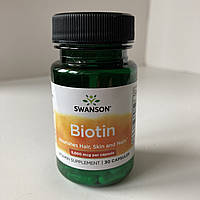 Swanson Biotin Біотин 5000 mg, 30 капсул