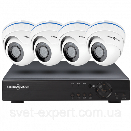 Вуличний комплект відеоспостереження GreenVision GV-K-L40/04 1080P