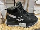 Шкіряні чоловічі теплі зимові черевики з натуральним хутром Reebok зимові комфортні черевики з натуральної шкіри, фото 6