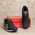 Шкіряні чоловічі теплі зимові черевики з натуральним хутром Puma BMW MotorSport зимові спортивні кросівки, фото 6