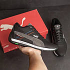 Шкіряні чоловічі теплі зимові черевики з натуральним хутром Puma BMW MotorSport зимові спортивні кросівки, фото 9