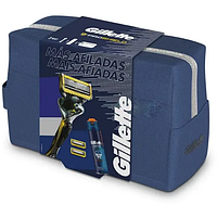 Подарунковий набір Gillette Fusion5 ProShield Flexball (бритва + 3 картриджі + гель для гоління 170 мл + сумка)