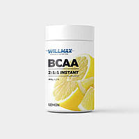 Амінокислоти BCAA Бсаа Willmax BCAA 2:1:1 Instant 400 г зі смаком лимона