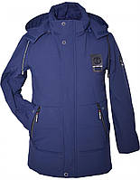 Крутая демисезонная курточка "Стайл" для мальчиков-подростков 5-12 лет/ярко-синяя