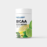 Аминокислоты BCAA Бсаа Willmax BCAA 2:1:1 Instant 400 г со вкусом лимон лайм