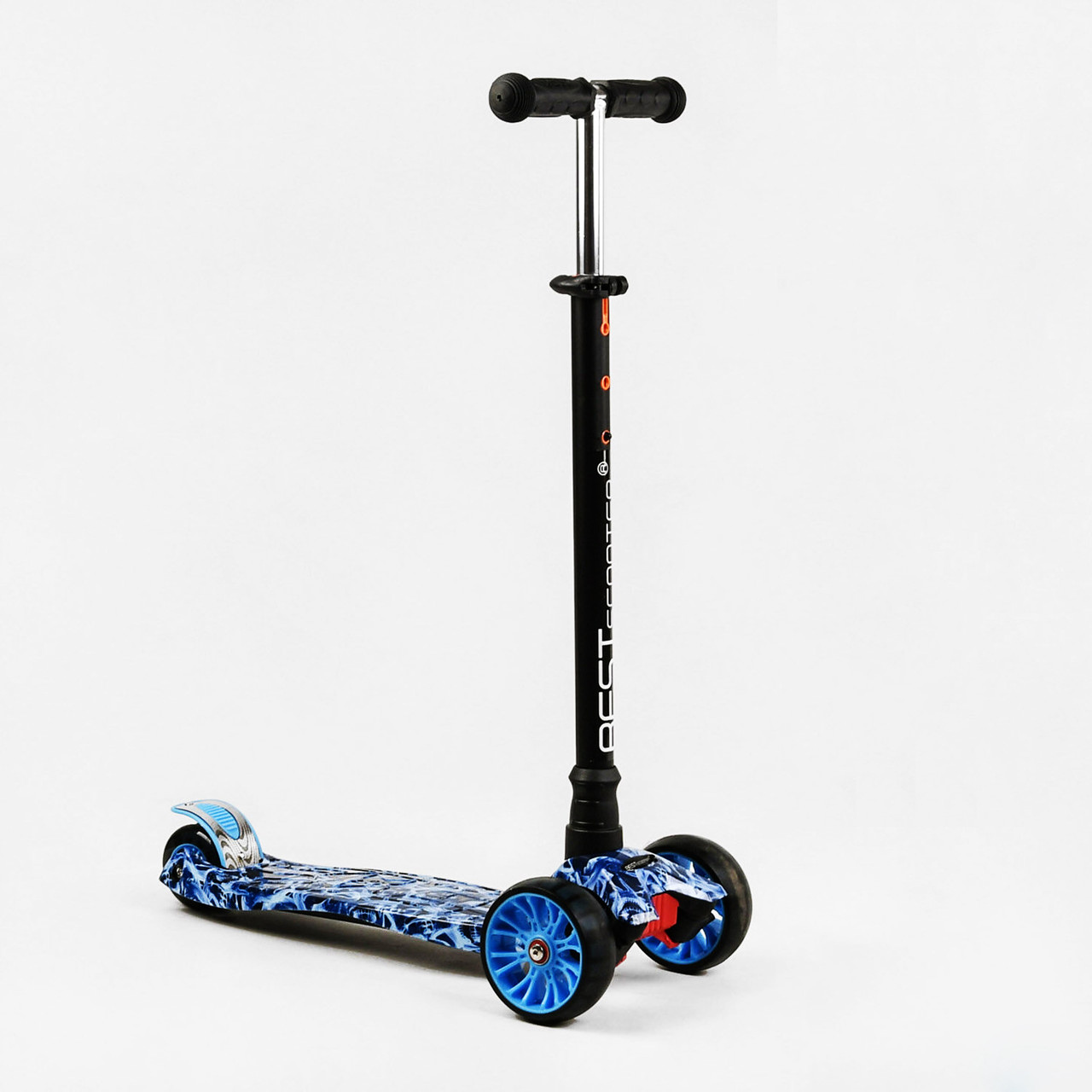 Самокат Best Scooter MAXI S 4 колеса PU СВЕТ Abstraction 60 кг Різнокольоровий (111803) MP, код: 7696288