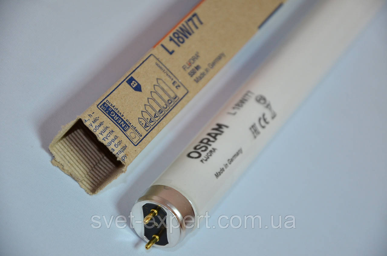 Лампа OSRAM L18W/77 G13 Fluora люмінесцентна для рослин і квітів