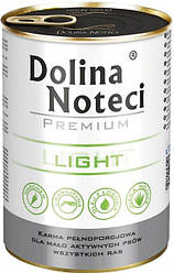 Вологий корм Dolina Noteci Premium Light для собак менш активних 400 г