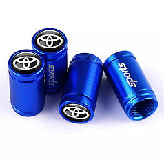 Захисні ковпачки на ніпель для Тойота Sports Blue Toyota — 4 шт.