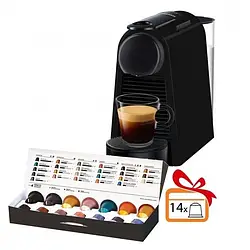 Кавоварка Nespresso Essenza Mini Piano Black D30 + Дегустаційний набір .