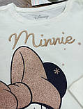 Реглан лонгслів з рюшами на дівчинку з Міні Маус Розмір 110, фото 2