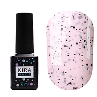 Гель-лак Kira Nails Чіа Пудінг №001 Ваниль (с крошкой), 6 мл