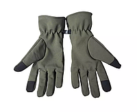 Непромокаемые перчатки зимние мужские флисовые SoftShell Olive