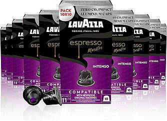 Кава в капсулах Nespresso Lavazza Espresso Maestro Intenso Aluminium (Коробочка 10 капсул)