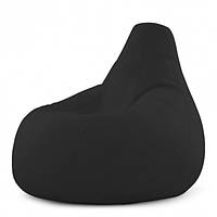 Кресло Мешок Груша Велюр 150х100 Студия Комфорта размер Большой черный EV, код: 6498988