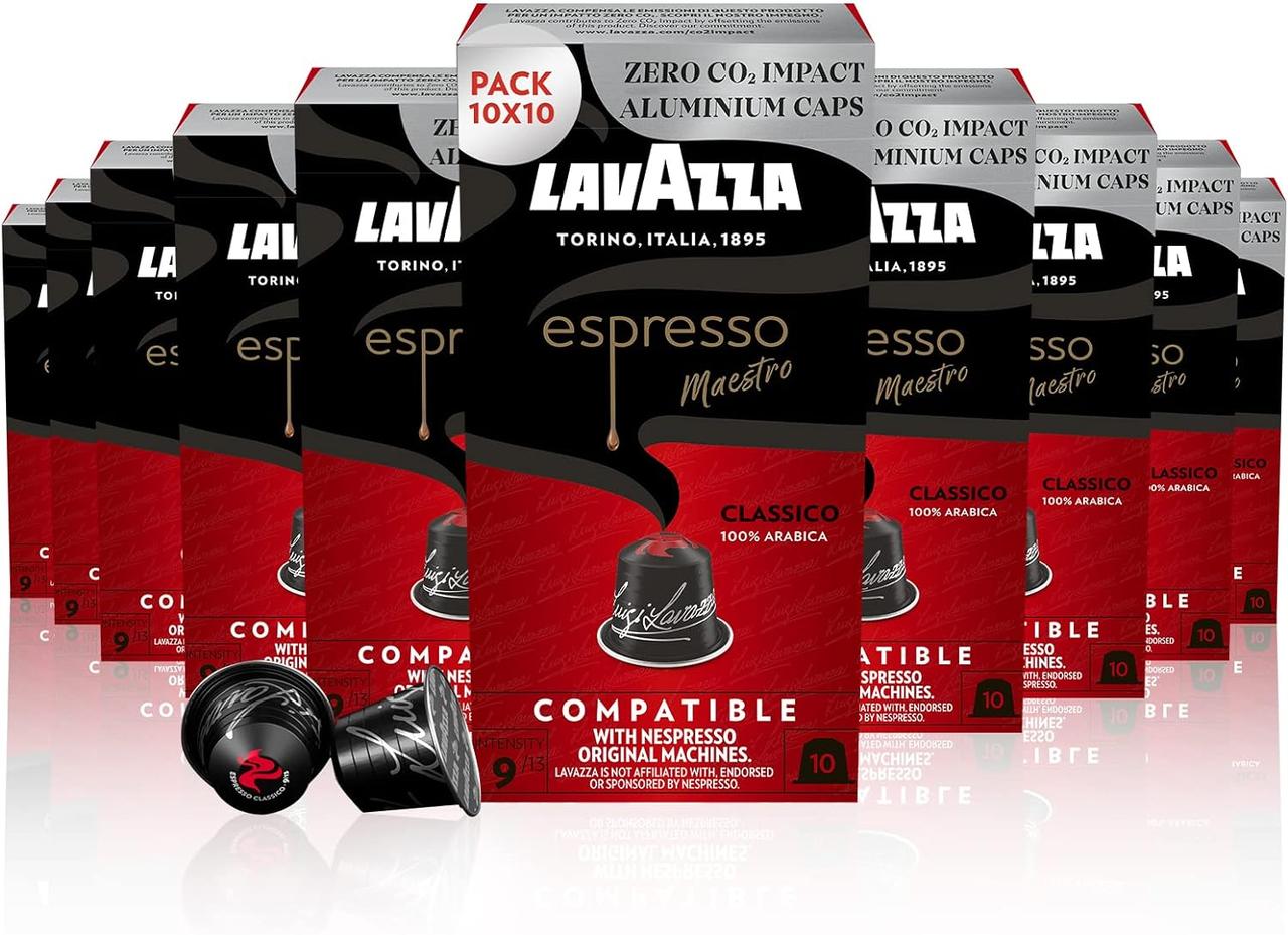 Nespresso Lavazza Espresso Maestro Classico 100% Arabica Aluminium
