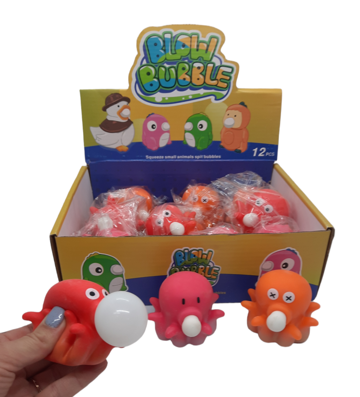 Антістрес Восьминіг надуває жуйку, фото 1