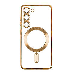 Чехол TPU Metallic Full Camera Magsafe Samsung Galaxy S23 Plus Gold, 8150064 - 305