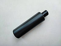 250 мл/24мм ПП черный ЦИЛИНДР с крышкой черной диск-топ 24 мм, флакон круглый, пластиковый, пластмассовый