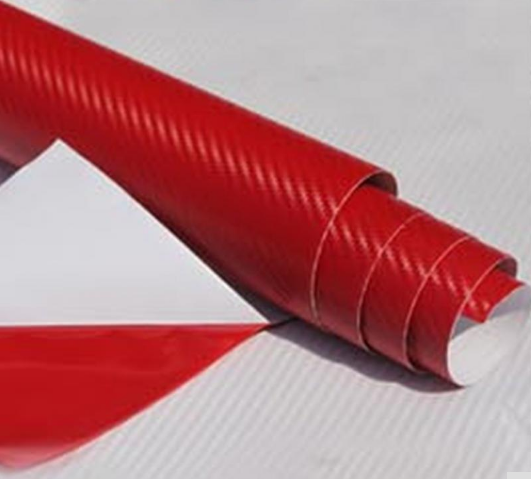 Карбонова плівка червона 3D. Плівка під карбон для автомобіля 1.27*1м, фото 1