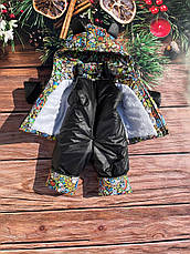 Зимовий дитячий теплий костюм від 1 року розміри 80-86 86-92 92-98 98-104 курточка та штанці, фото 3
