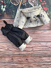 Зимовий дитячий теплий костюм від 1 року розміри 80-86 86-92 92-98 98-104 курточка та штанці, фото 3