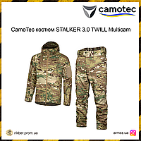 CamoTec костюм STALKER 3.0 TWILL Multicam, армейский костюм мультикам, демисезонный костюм военный твил L