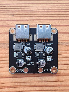 Модуль перетворювач USBх2 DC-DC 6-32В - 3-12В 24Вт QC3.0 QC2.0 для заряджання, стабілізатор