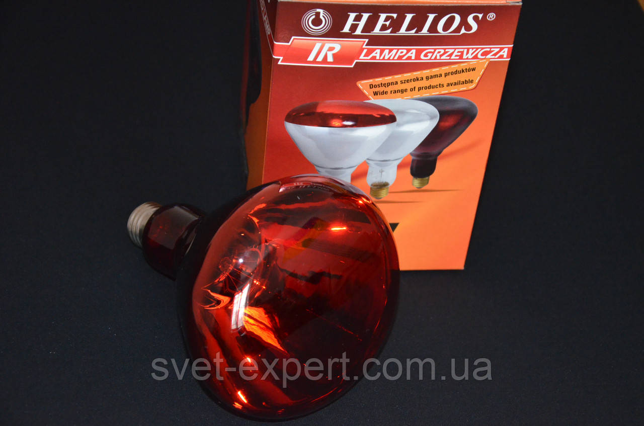 IR1 230V 175W E27 R123RB Helios лампа інфрачервона лампа для обігріва, фото 1