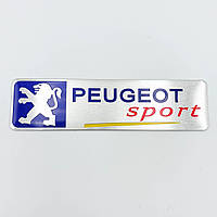 Металлический шильдик эмблема Peugeot Sport (Пежо)