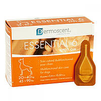Краплі на холку Dermoscent Essential 6 spot-on для догляду за шкірою та шерстю собак вагою від 20 до 40 кг