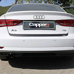 Накладка на задній бампер для Audi A3 (2017-2020) EuroCap ABS-пластик