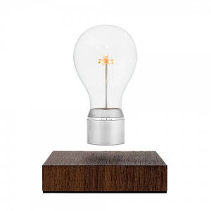 Левітуюча лампа FLYTE Manhattan, горіх, хромований патрон 12.6х12.6х3 см