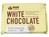 Шоколад MIR білий в плитці 26%, 1.2кг